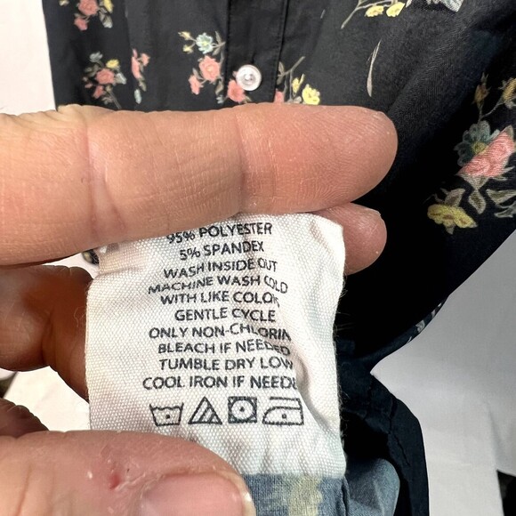 Simply Southern Floral Short Sleeve Button Up Mens Size Large - Picture 7 of 8